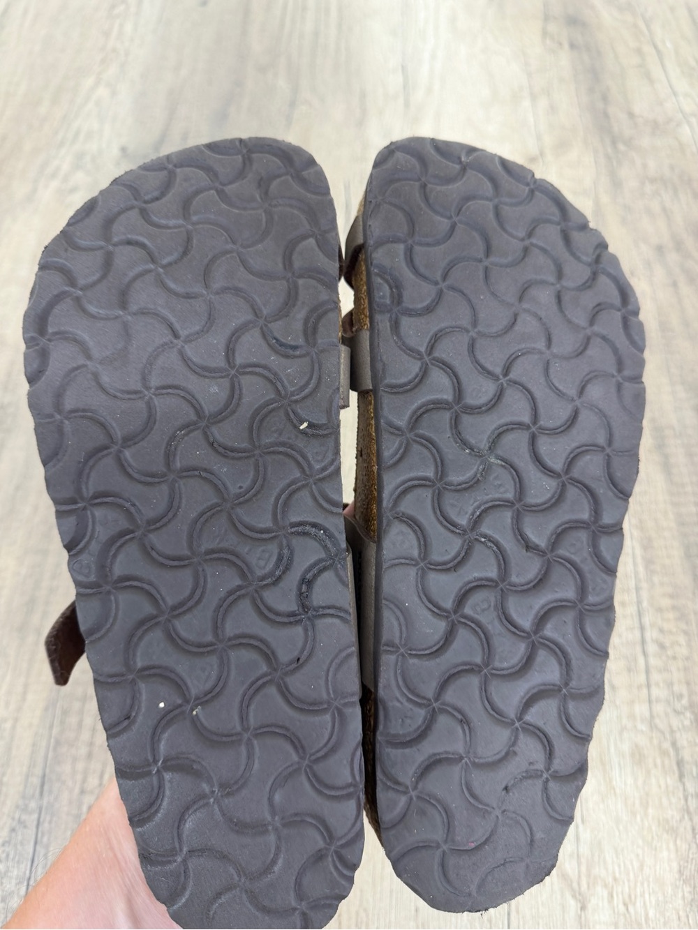 Birkenstock Brown Suede Two-Strap Sandals - Picture 8 of 8